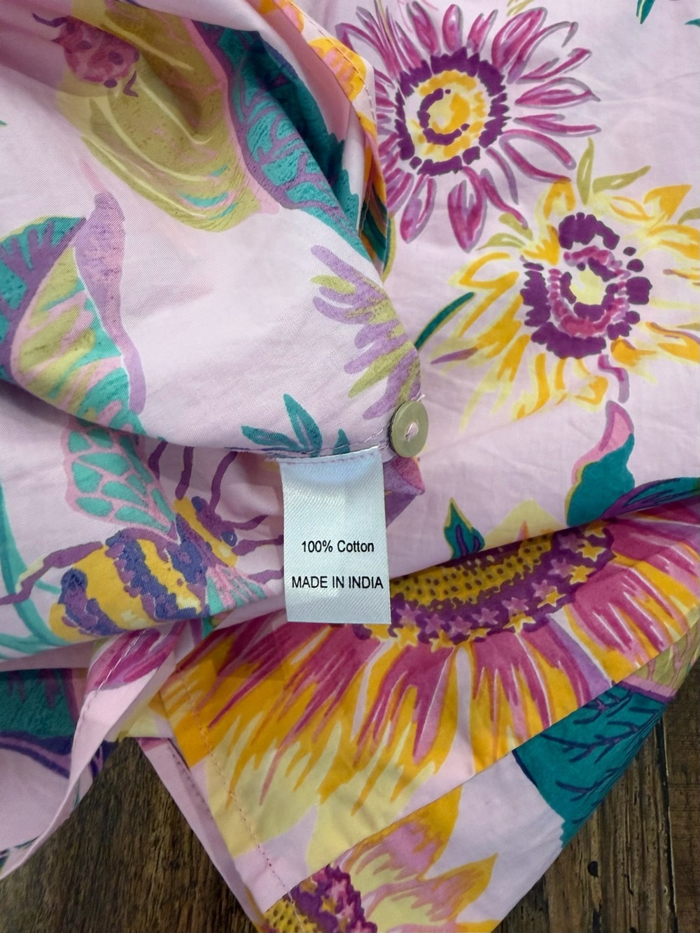 Banjanan Lavender Floral Print Ruffle Top - Picture 4 of 4